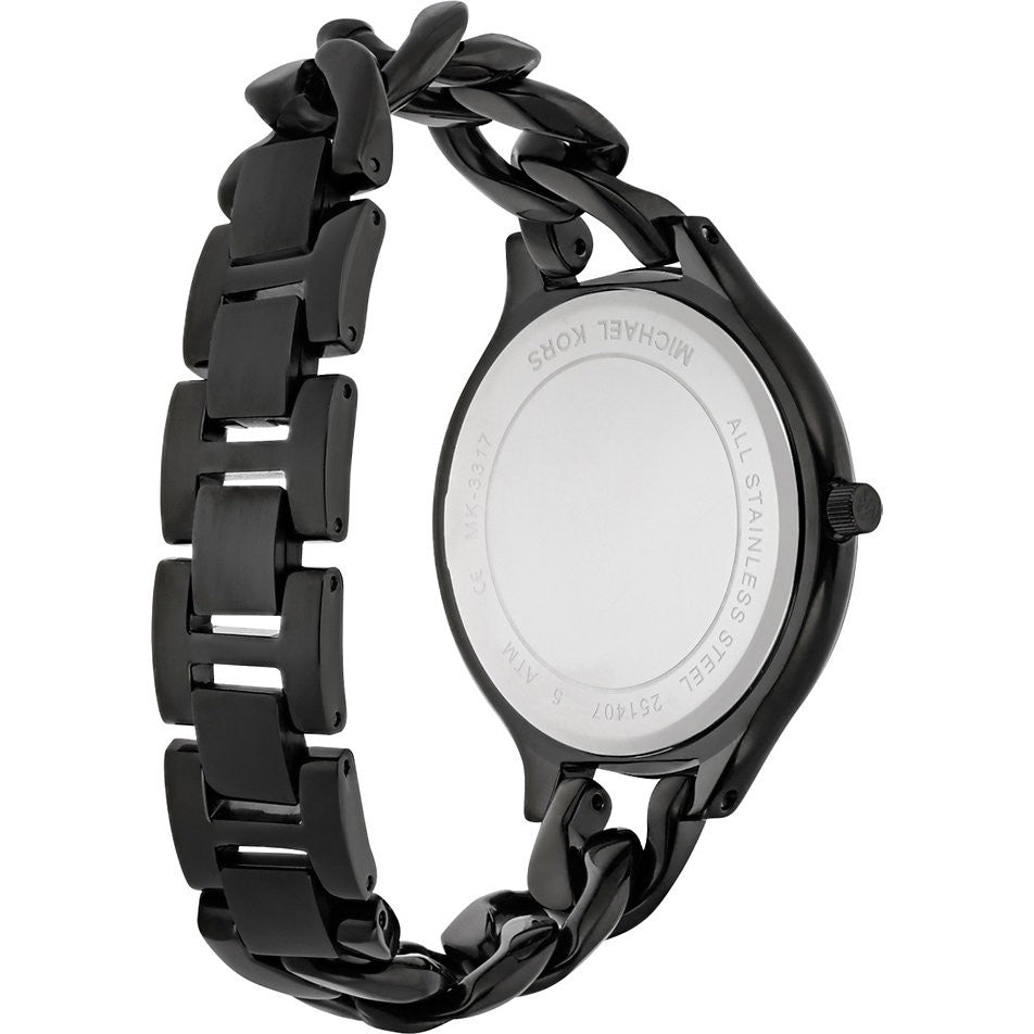 Michael Kors Slim Runway Twist Black Women's Watch| MK3317