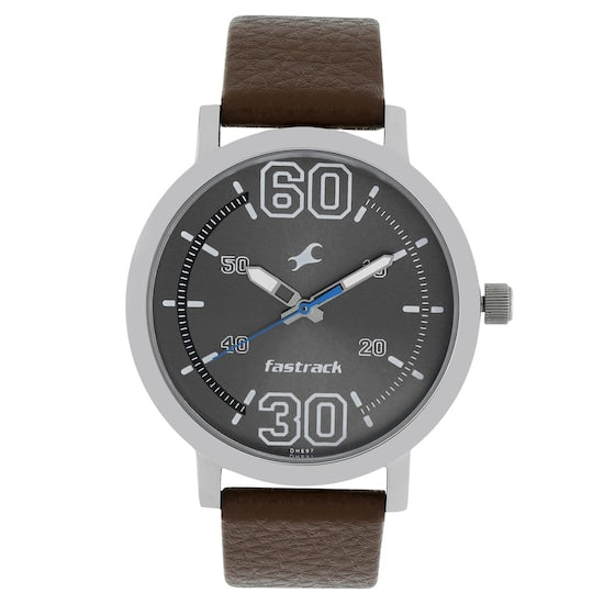 Fastrack Fundamentals Analog Silver Dial Men's Watch-NL38052SL03/NP38052SL03 - Time Access store