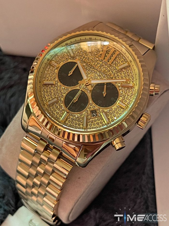 Michael Kors Men's iced Stainless Steel watch MK8494 - Time Access store