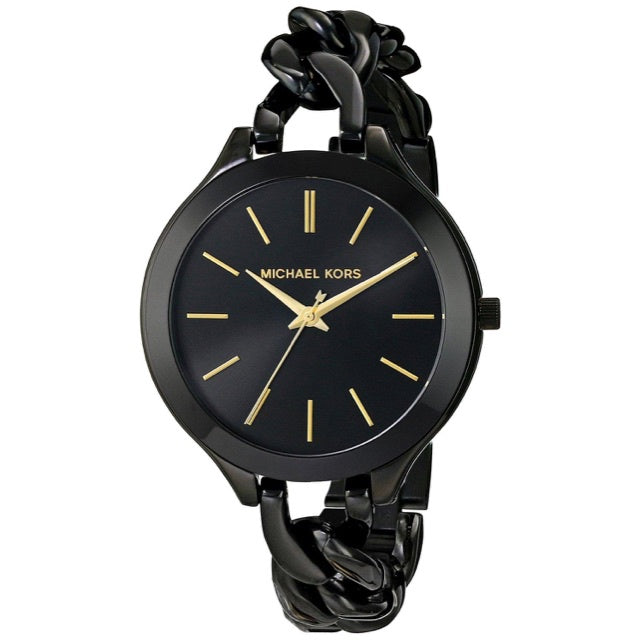 Michael Kors Slim Runway Twist Black Women s Watch MK3317