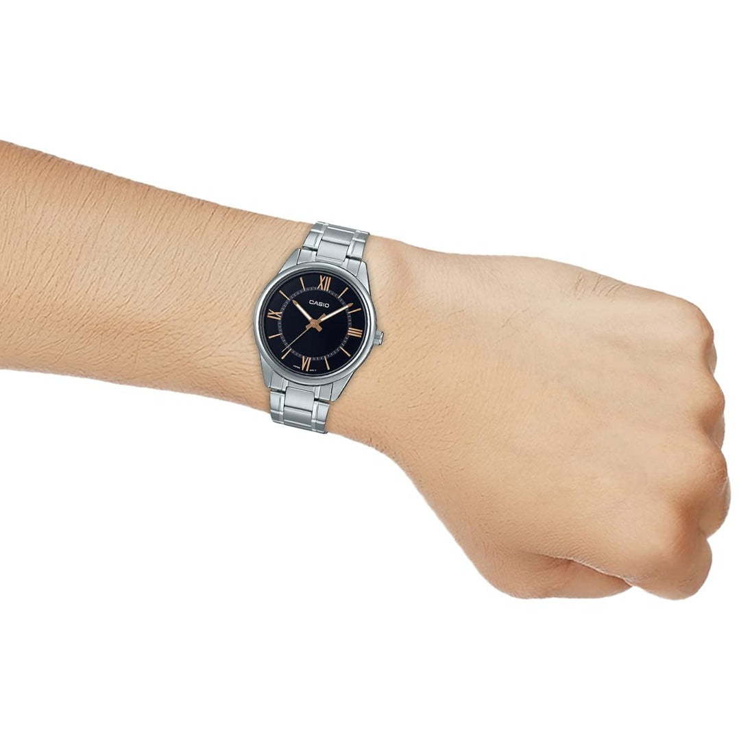 CASIO Enticer Black Dial Analog Men's Watch| MTP-V005D-1B5UDF