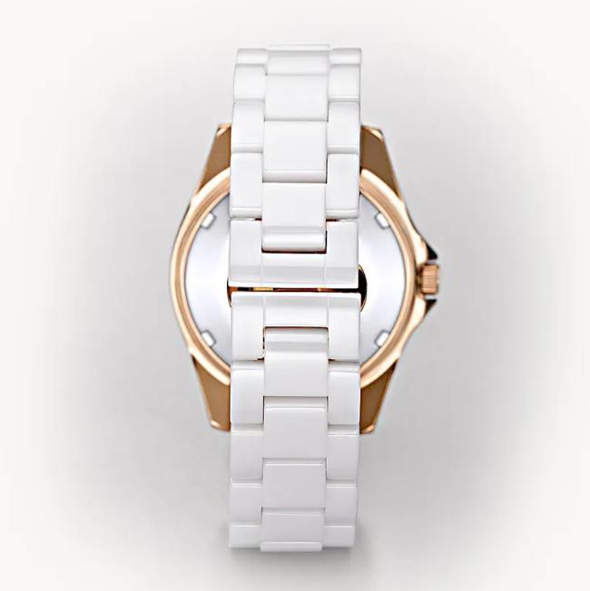 FOSSIL White Ceramic Multi-Function Ladies Watch CE1006 - Time Access store