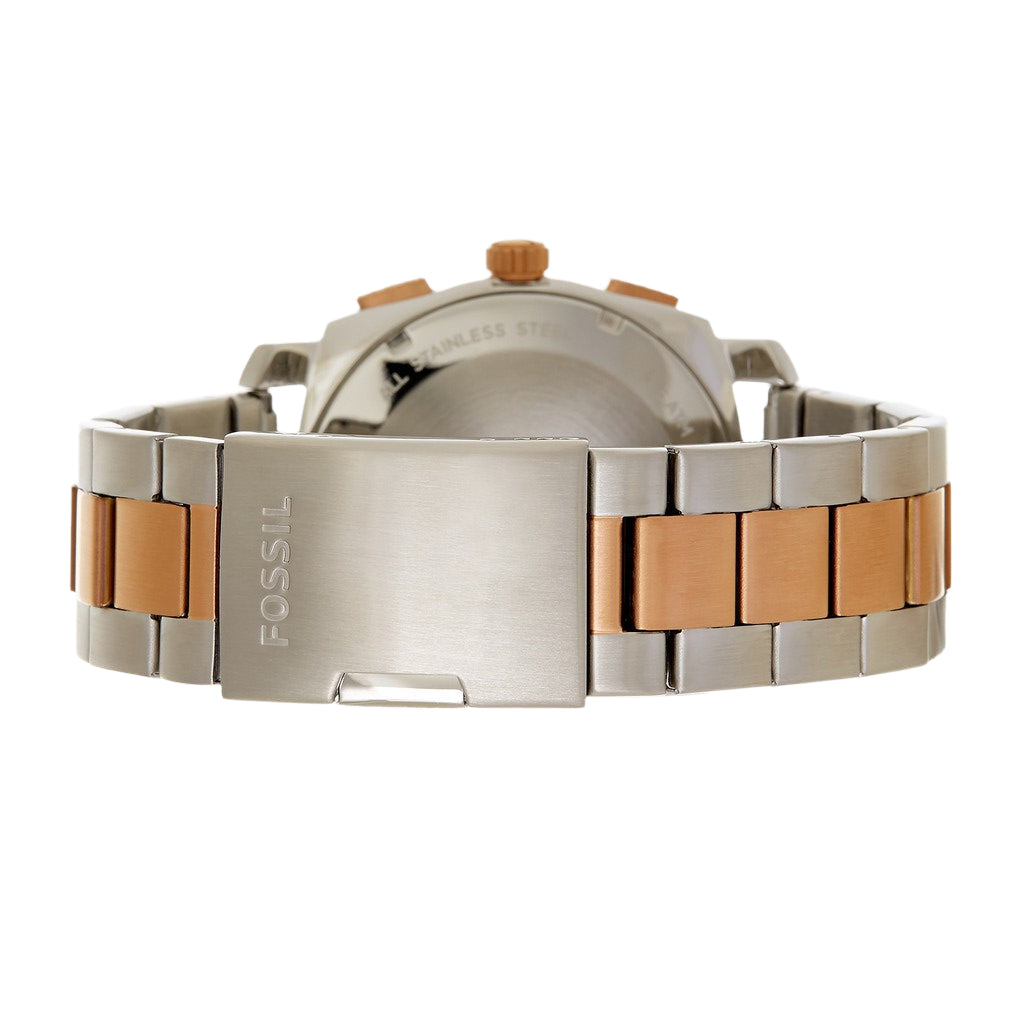 FOSSIL MACHINE CHRONOGRAPH BLUE DIAL TWO-TONE MENS WATCH FS5037