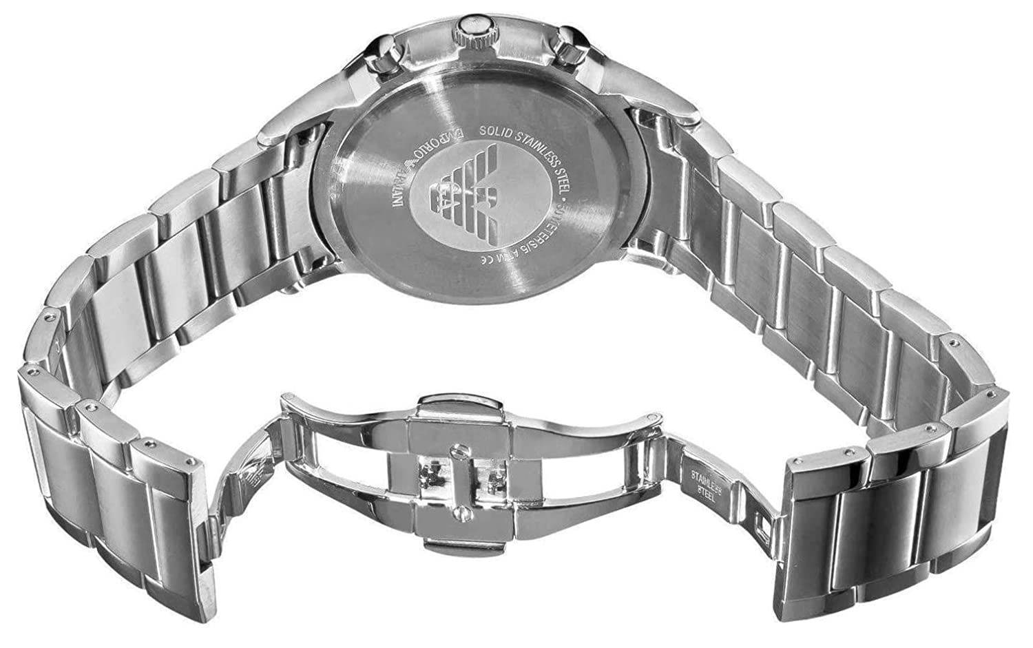 ARMANI (AR2448) Stainless Steel Blue Chronograph Watch - Time Access store