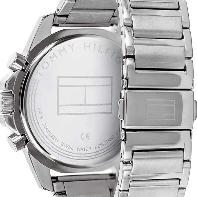 Tommy Hilfiger Men's Quartz Stainless Steel and Bracelet Sporty Watch, 1791788 - Time Access store