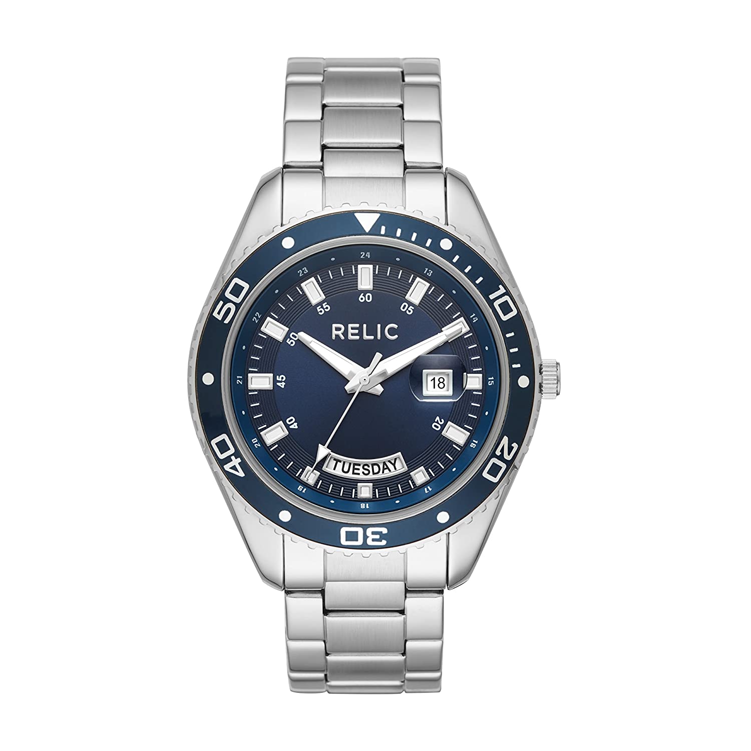 Relic by Fossil Men's Taran Quartz Mixed Metal Sport Watch - Time Access store