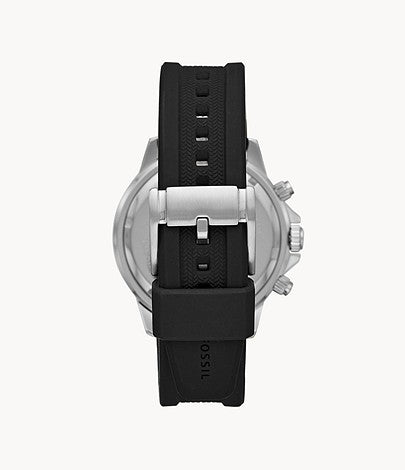 Fossil Bannon Black Silicone Watch| BQ2494 - Time Access store