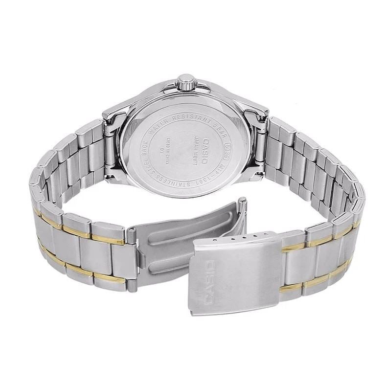 CASIO ENTICER Gold Dial Steel MEN'S WATCH| MTP-1381G-9AV