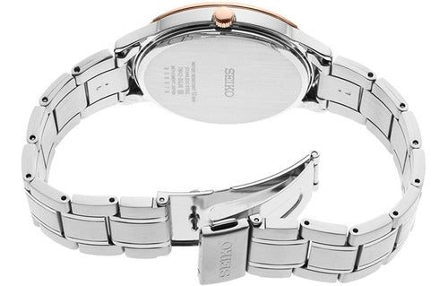 Seiko Essentials Quartz Brown Dial Stainless Steel Men's Watch SGEH90 - Time Access store