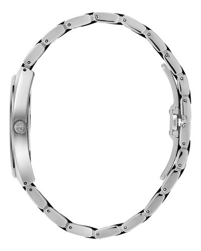 Calvin Klein Men's K9E211B1 Contra 40mm Black Dial Steel and Silicone Watch - Time Access store