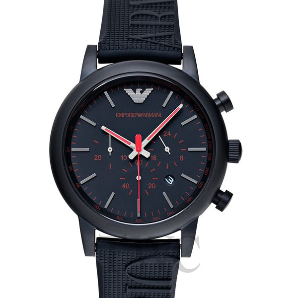 ARMANILuigi Chronograph Black Dial Men's Watch AR11024 - Time Access store