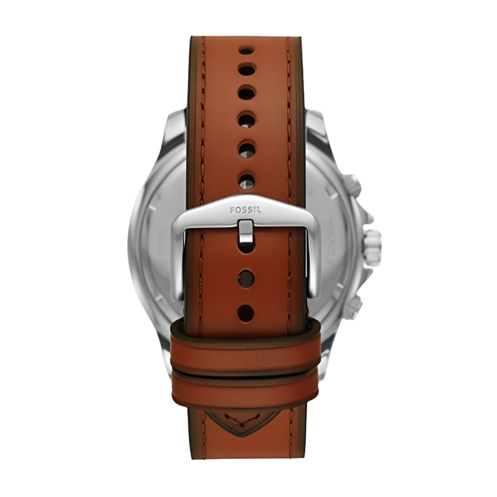 Fossil Dillinger Chronograph Luggage Leather Men's Watch FS5734 - Time Access store