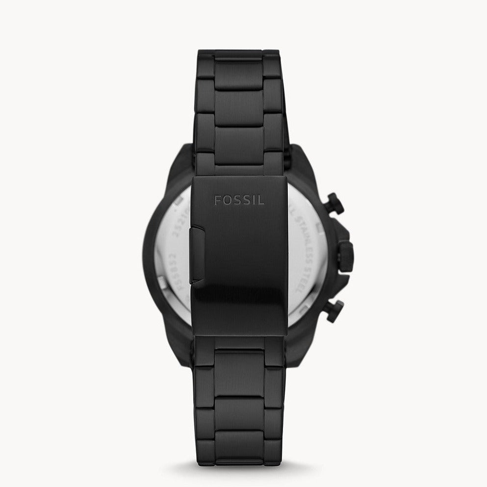 Fossil Bronson Chronograph Black Stainless Steel Men's Watch | FS5851
