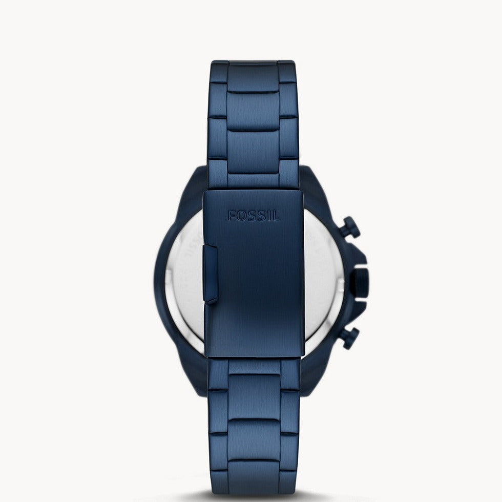 Fossil Bronson Chronograph Navy Stainless Steel Men's Watch | FS5916