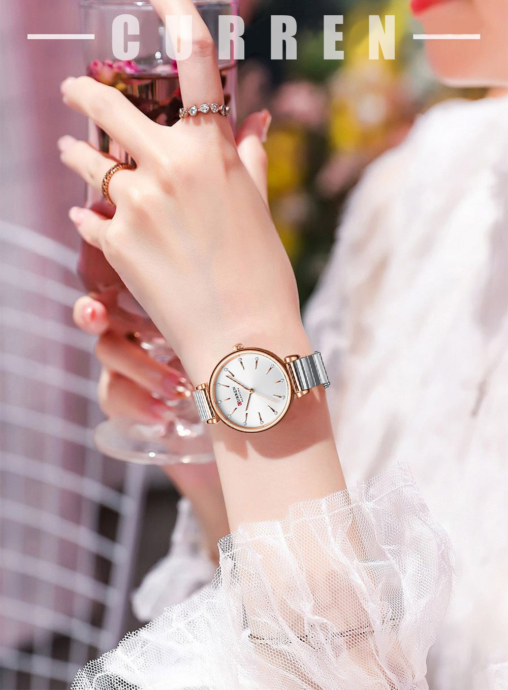 Curren 9081 Stainless Steel Analog Watch For Women - Time Access store