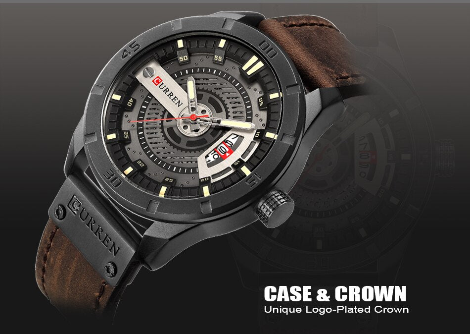 Curren 8301 Mens Military Sports Watches Male Analog Date - Time Access store