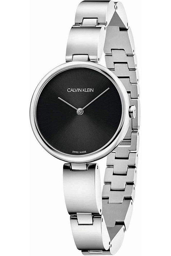 CALVIN KLEINWavy Quartz Black Dial Ladies Watch K9U23141 - Time Access store