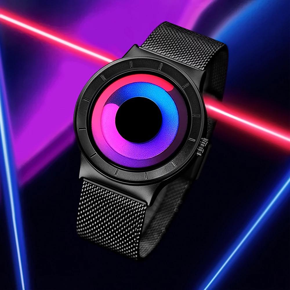 Sinobi Men's Rotational Watch Stainless Steel Mesh Strap 11S9659G04 - Time Access store