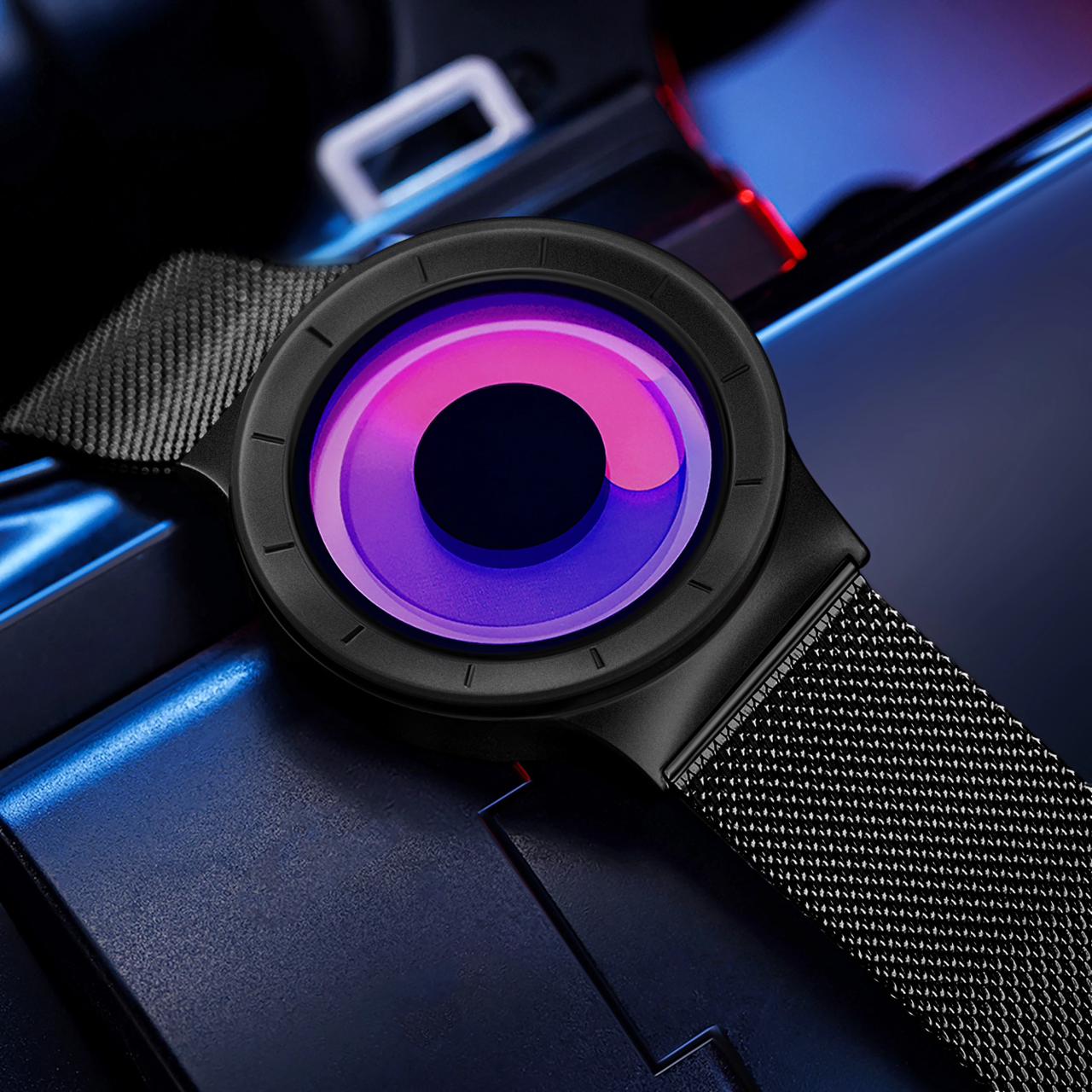 Sinobi Men's Rotational Watch Stainless Steel Mesh Strap 11S9659G04 - Time Access store