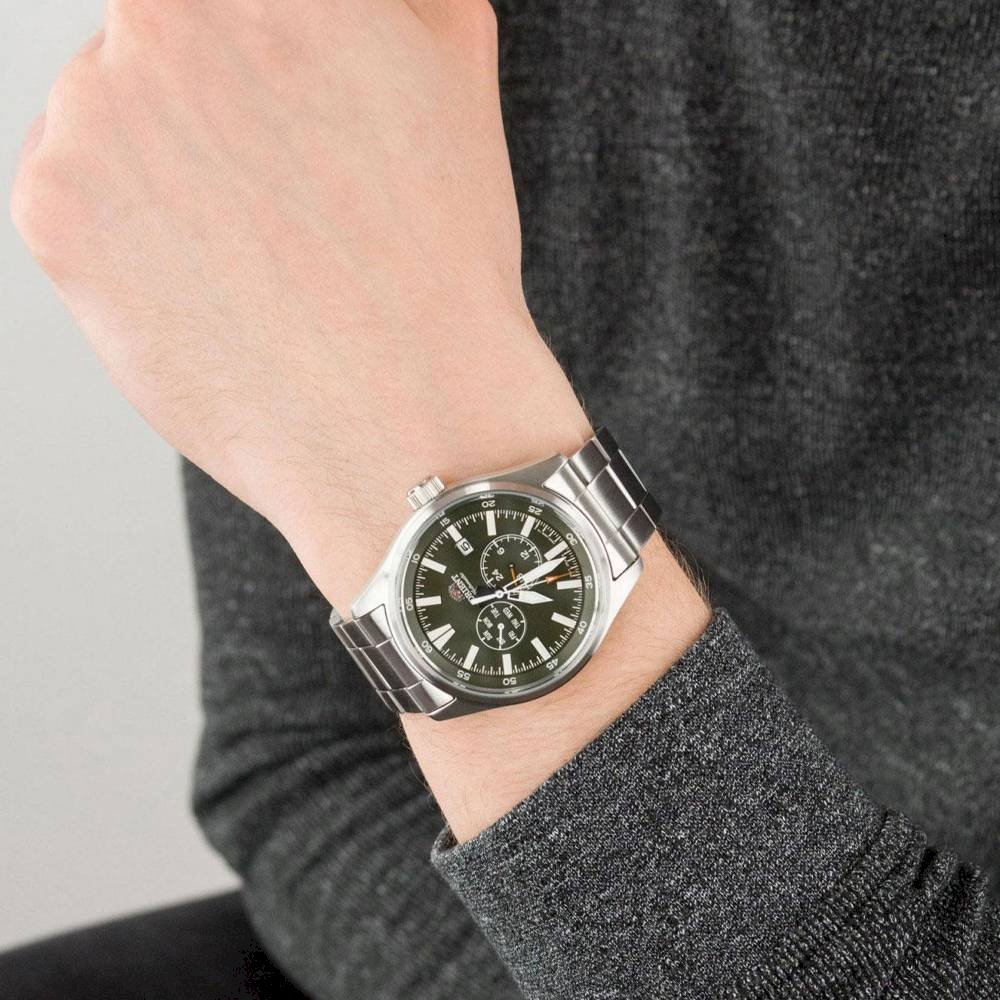 ORIENT"Defender 2" Sports Automatic Green Dial Steel Watch RA-AK0402E - Time Access store