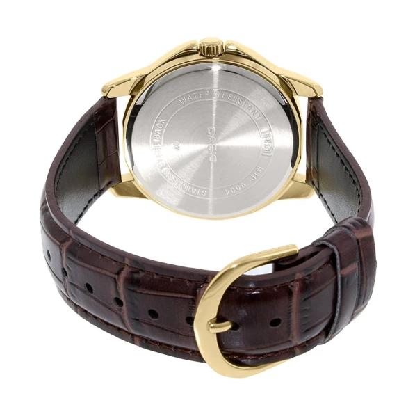 Casio Enticer Brown Leather Men's Watch| MTP-V004GL-7A