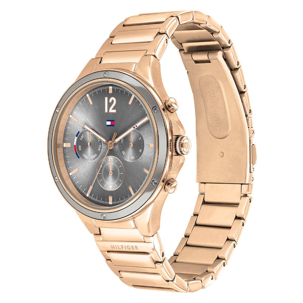 Tommy Hilfiger Rose Gold Tone Grey Dial Ladies Watch | TH1782277