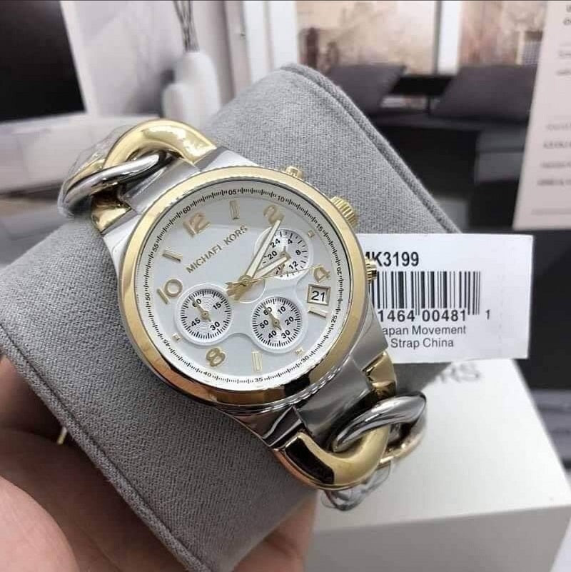 Michael Kors MK3199 Women's Runway Silver Stainless-Steel Quartz Watch - Time Access store
