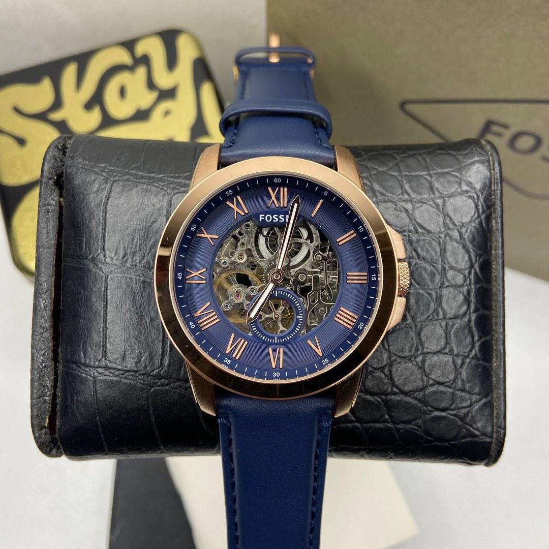 FOSSIL Grant Automatic Navy Men's Watch | ME3054 - Time Access store
