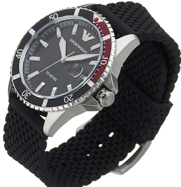 Emporio Armani Diver Analog Black Dial Men's Watch AR11341 - Time Access store