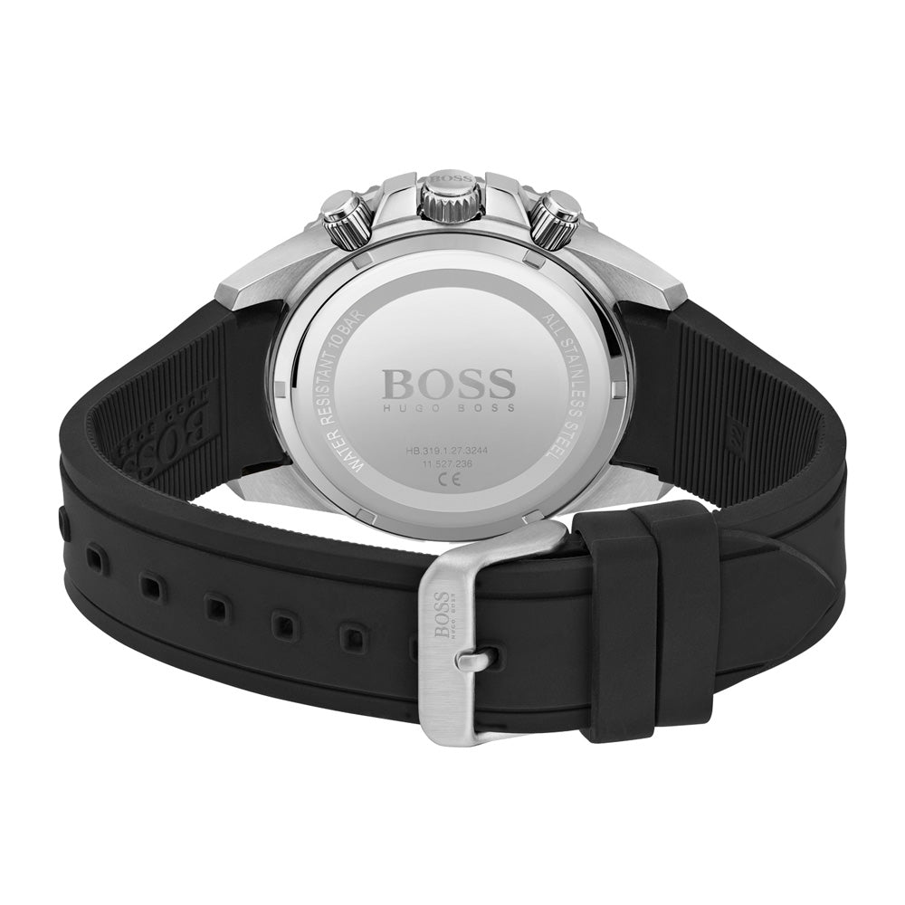 HUGO BOSS Admiral Chronograph BLACK Rubber Strap - Time Access store