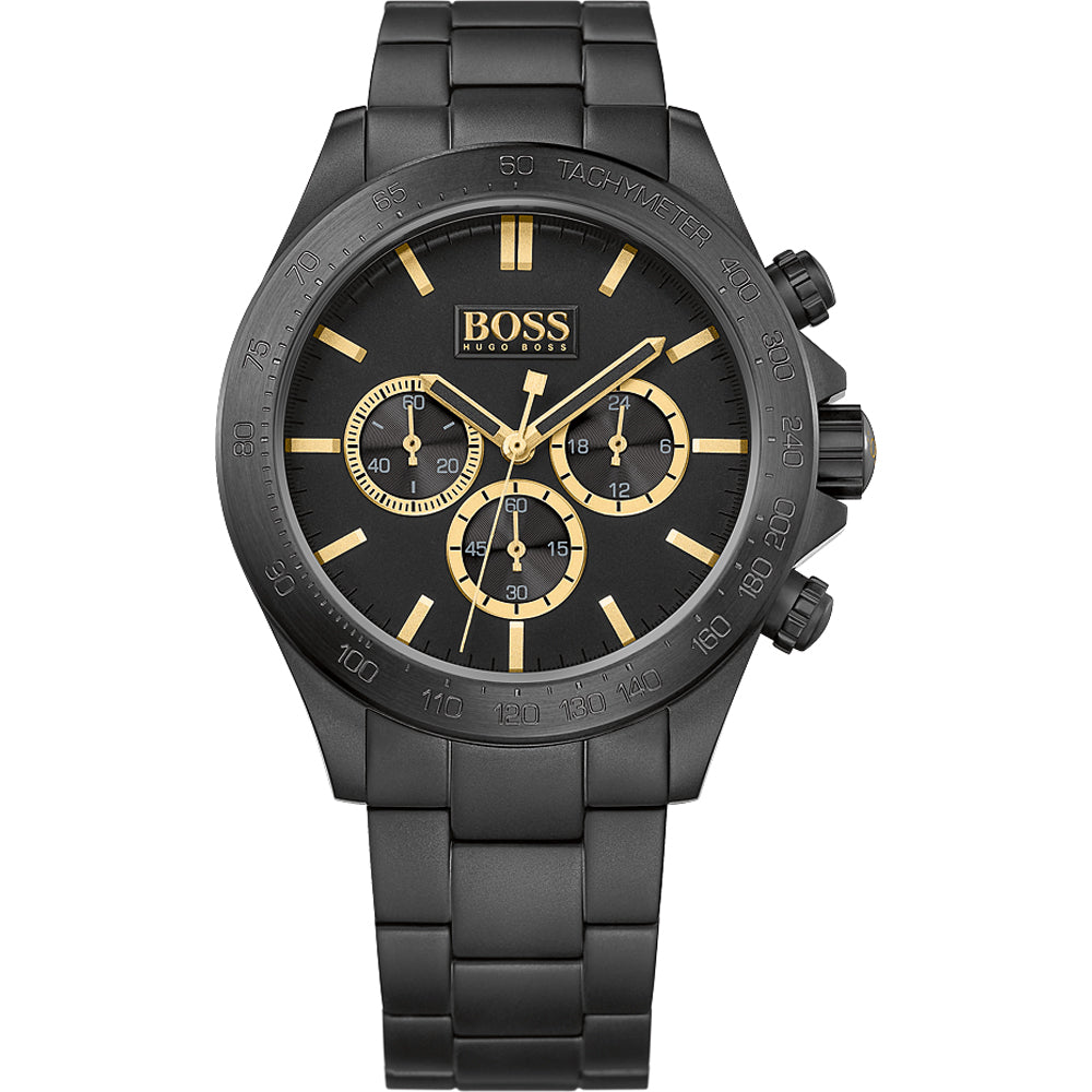 Boss Men's Hugo Ikon Black Chronograph Watch 1513278 - Time Access store