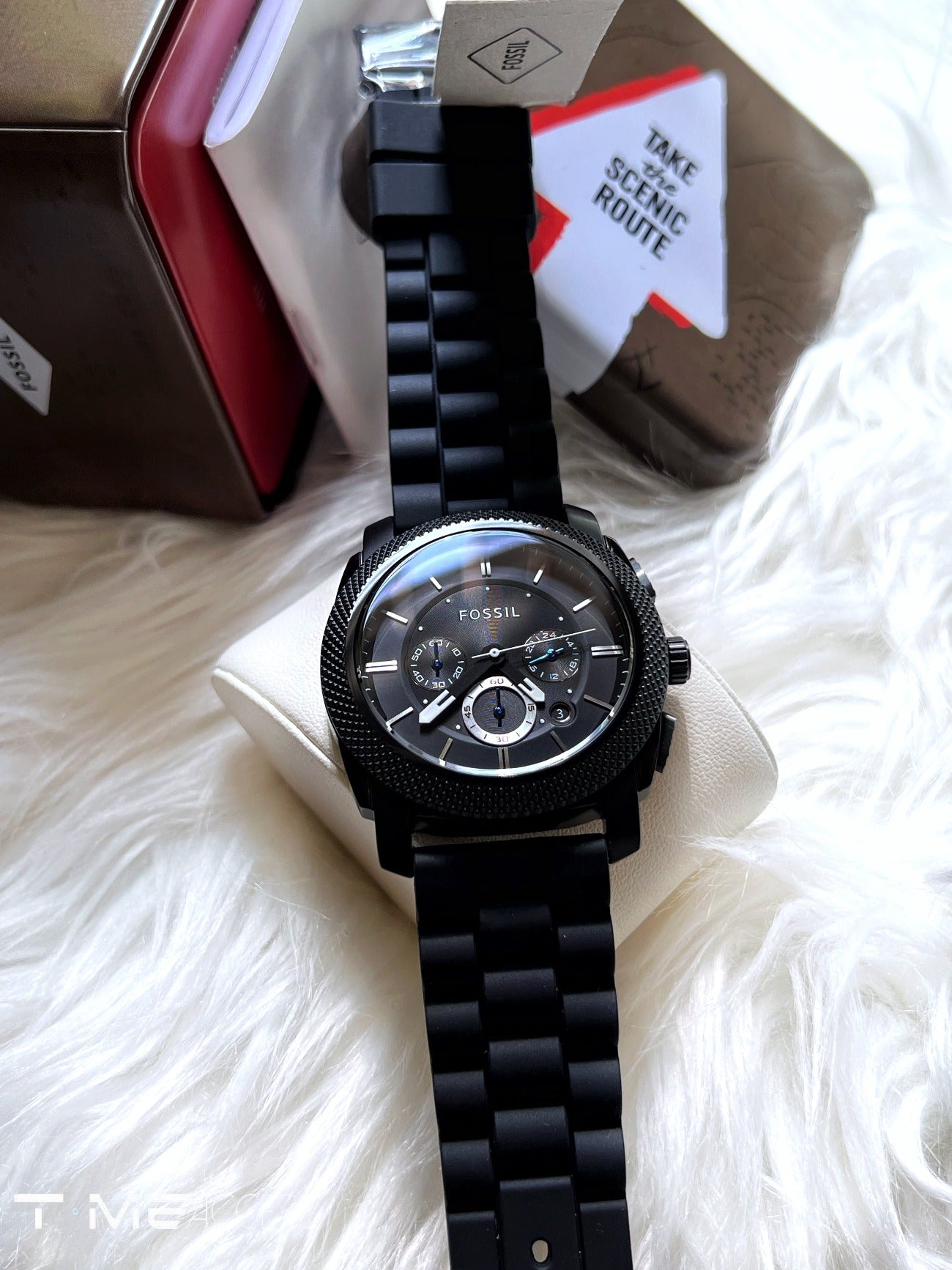 FOSSIL MACHINE CHRONOGRAPH BLACK DIAL MEN'S WATCH-FS4487