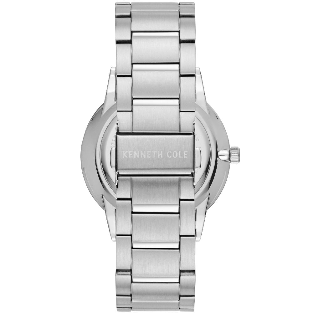 KC50784006 Modern Classic Solar Black & Silver Stainless Steel Mens Watch - Time Access store