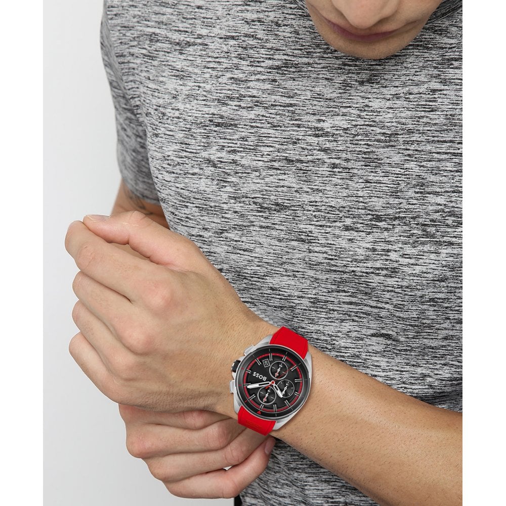 BOSS Red Chronograph Volane Men's Watch HB 1513959 - Time Access store