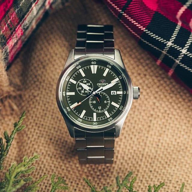 ORIENT"Defender 2" Sports Automatic Green Dial Steel Watch RA-AK0402E - Time Access store