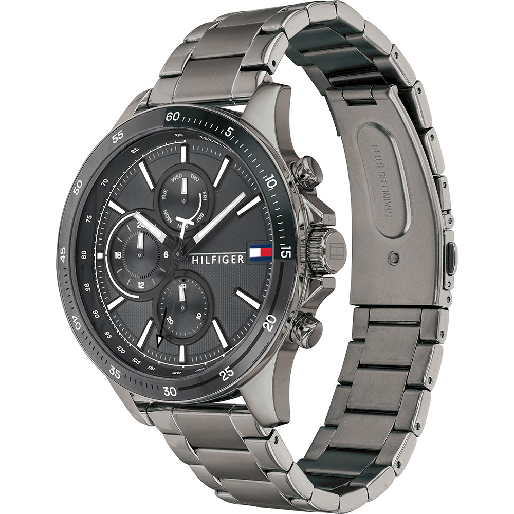 Tommy Hilfiger Gun-Metal Steel Men's Watch| TH1791719