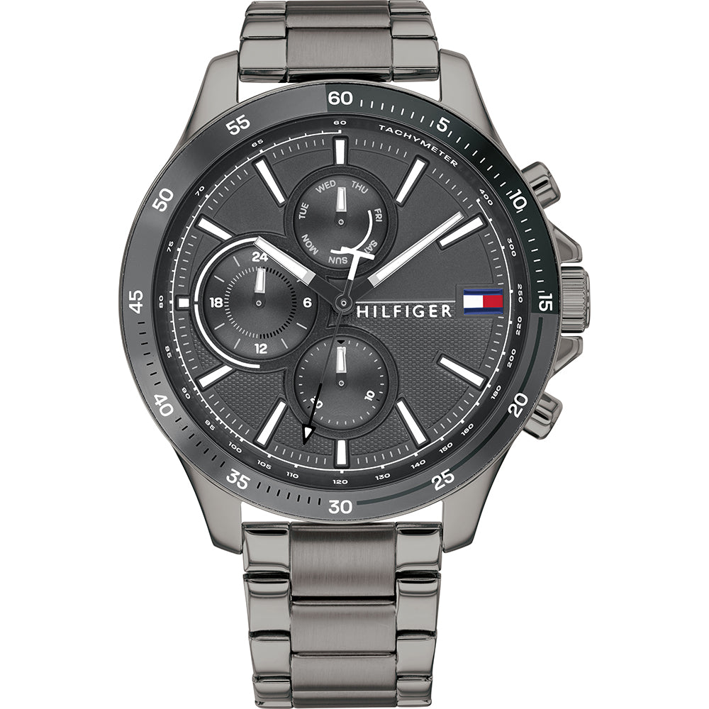 Tommy hilfiger hot sale gunmetal watch