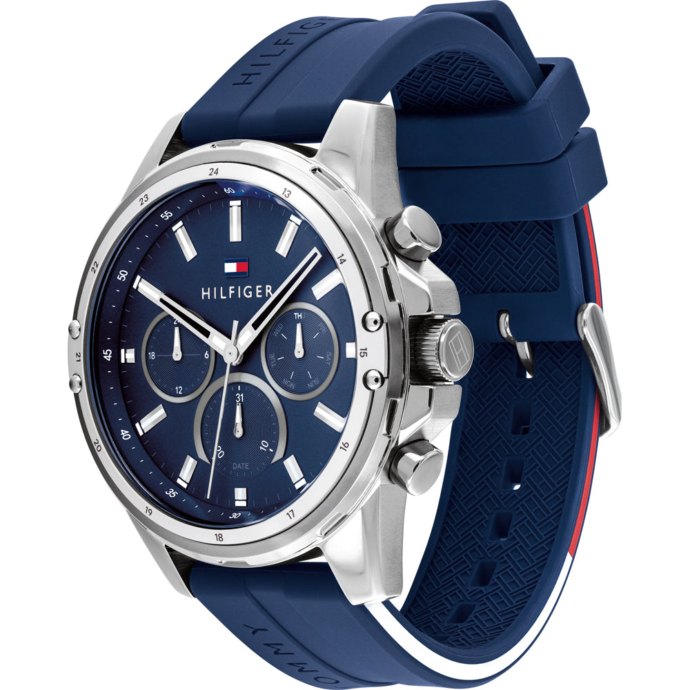 Tommy Hilfiger Analogue Quartz Blue Silicone Men's Watch| TH1791791