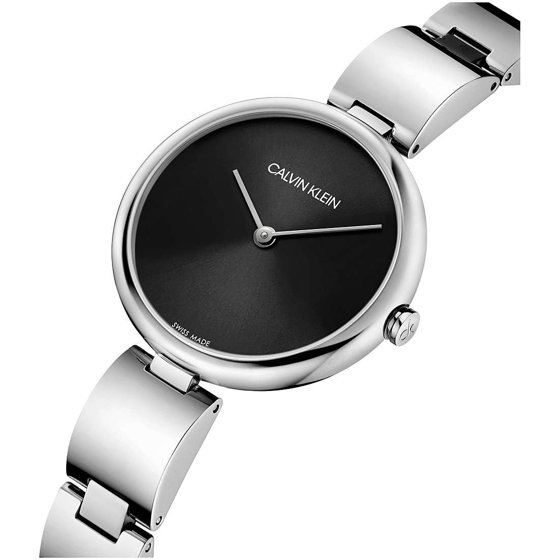 CALVIN KLEINWavy Quartz Black Dial Ladies Watch K9U23141 - Time Access store