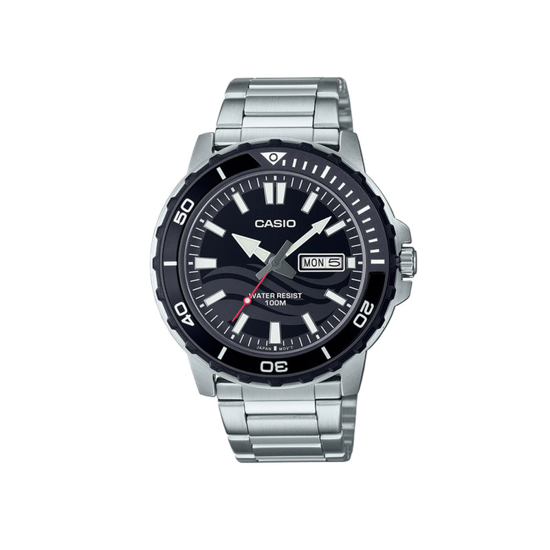 Casio Analog Black Dial Men's Watch | MTD-125D-1A1VDF
