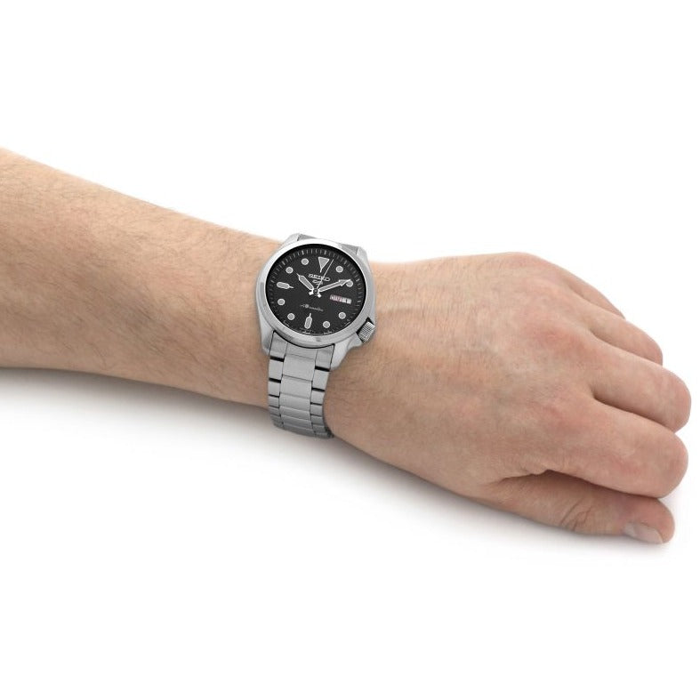 Seiko 5 Sports Black Automatic Men's Watch | SRPE55K1
