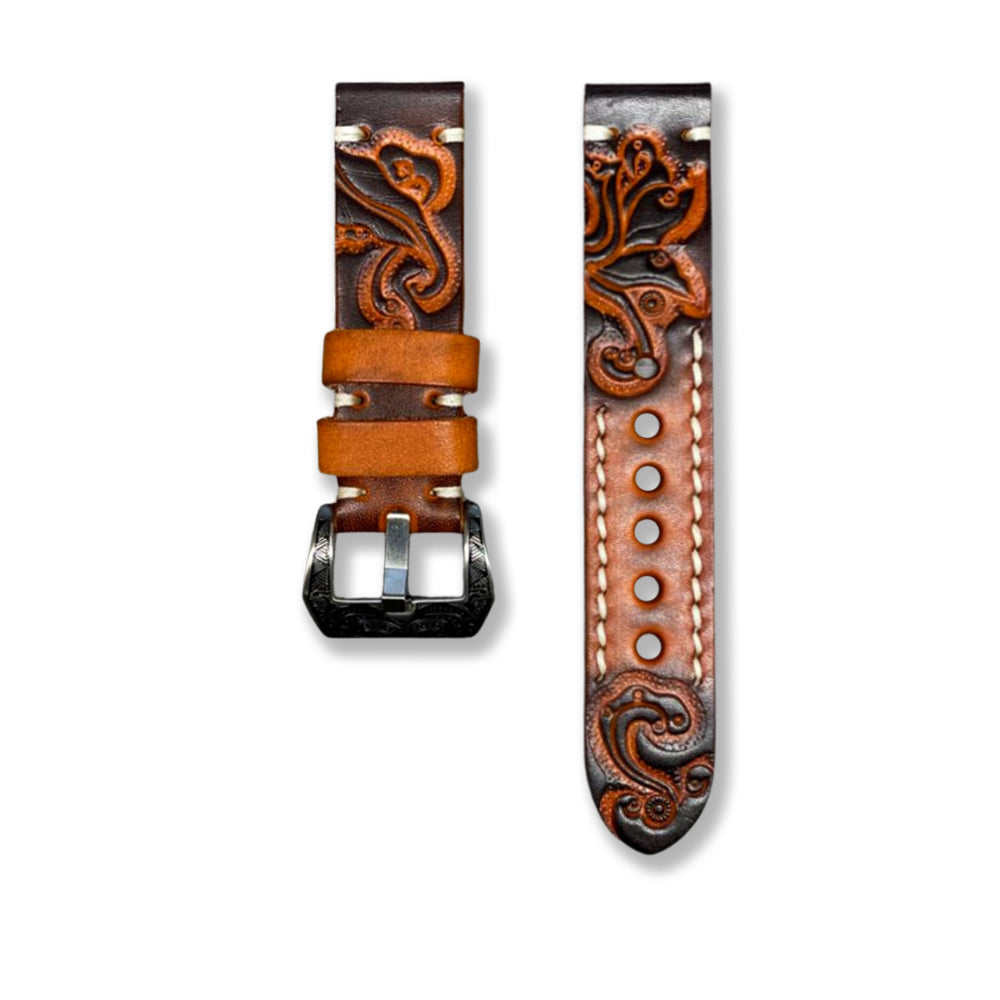 Cavern Vintage Tan Brown 22mm Leather Strap