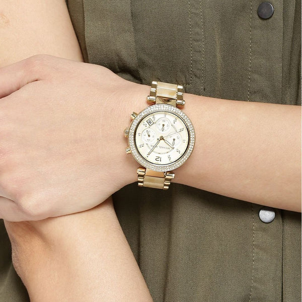 Michael Kors Parker Champagne Dial Ladies Watch | MK5632