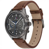 Tommy Hilfiger Bennett Grey Dial Leather Strap Watch TH1791730