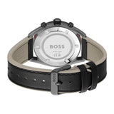 Hugo Boss Center Court Silver Dial Leather Men's Watch| HB1514024