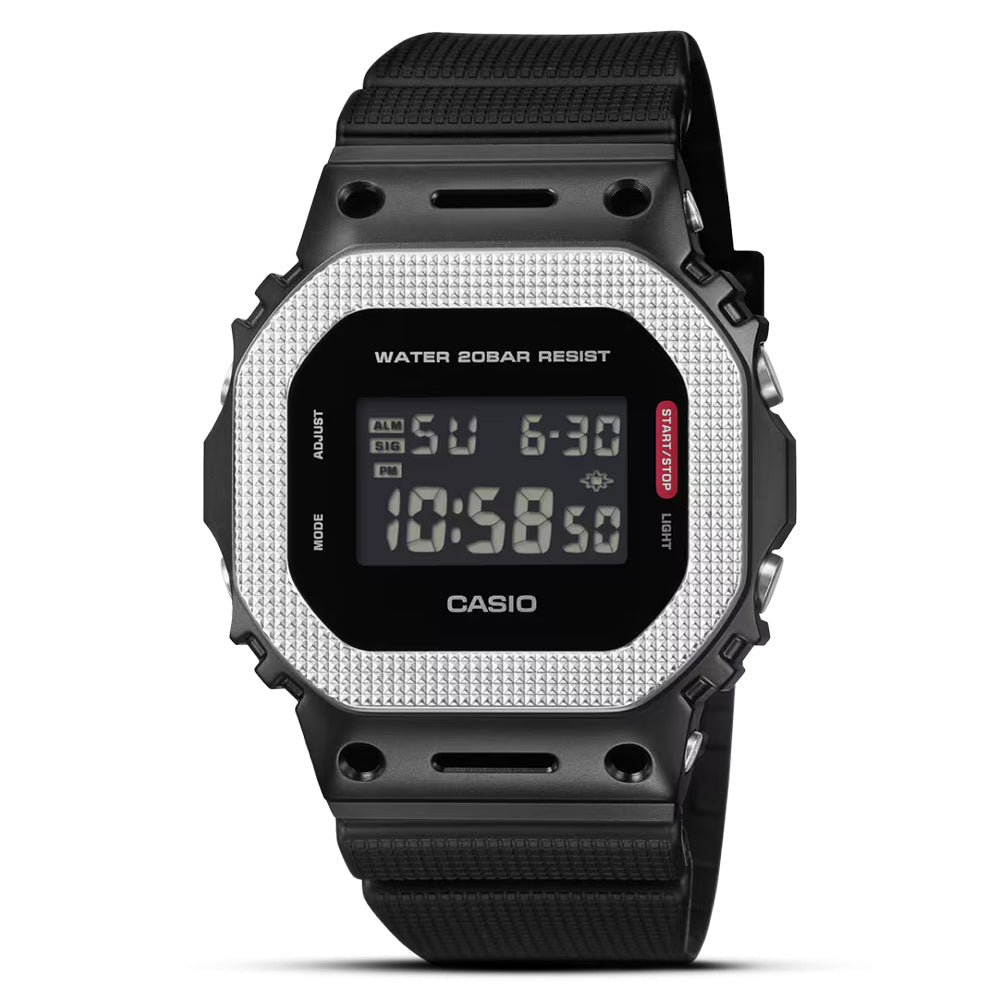 CASIO G-SHOCK METAL SERIES DIGITAL BLACK DIAL WATCH | GM-5600BM-1DR