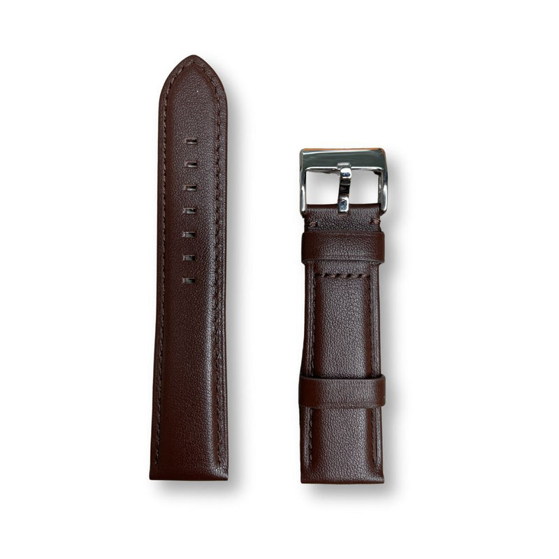 Ruxiang Plain Brown Leather Strap