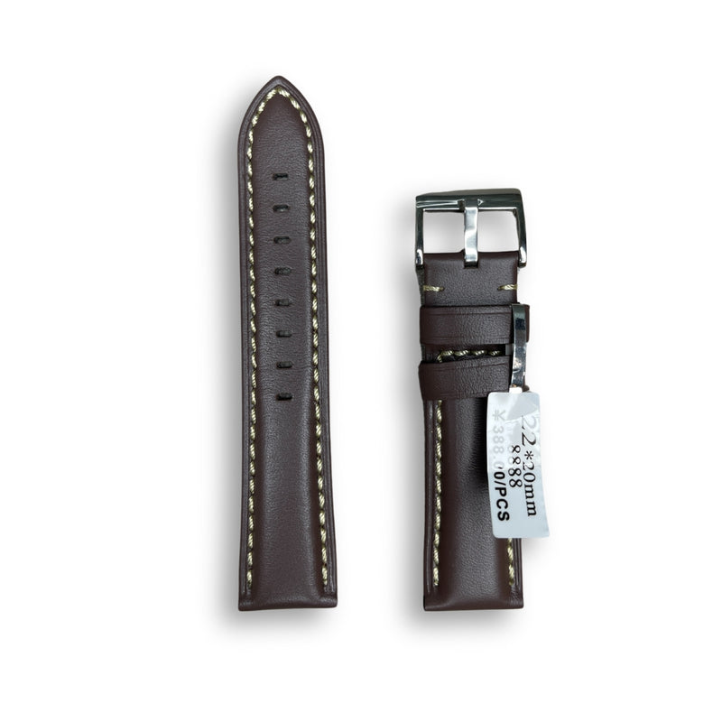 Wojue Plain Brown Leather Strap