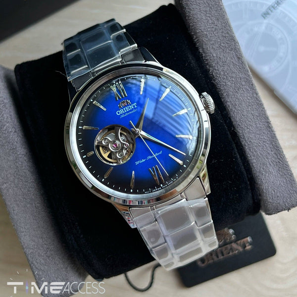 Orient "Bambino Open Heart" Blue Dial Automatic Watch | RA-AG0028L10B