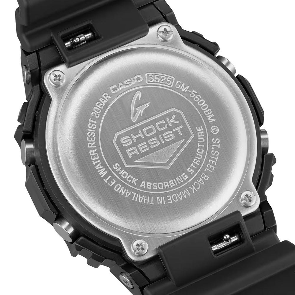 CASIO G-SHOCK METAL SERIES DIGITAL BLACK DIAL WATCH | GM-5600BM-1DR